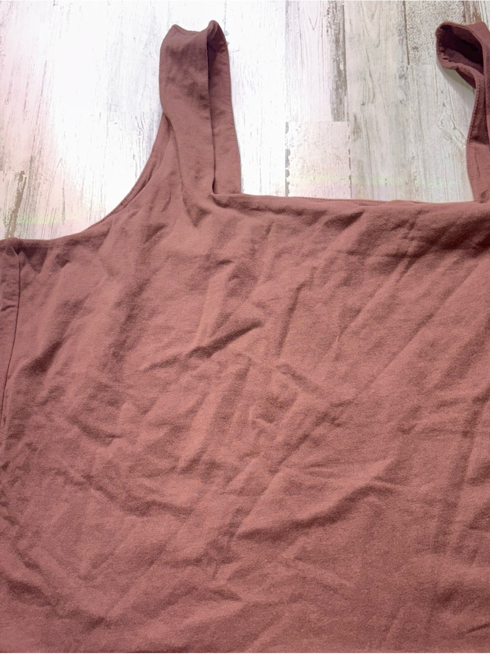 Old Navy Square Neck Tank Top Bodysuit Plus Size 4X Brown  Like New - Picture 4 of 15